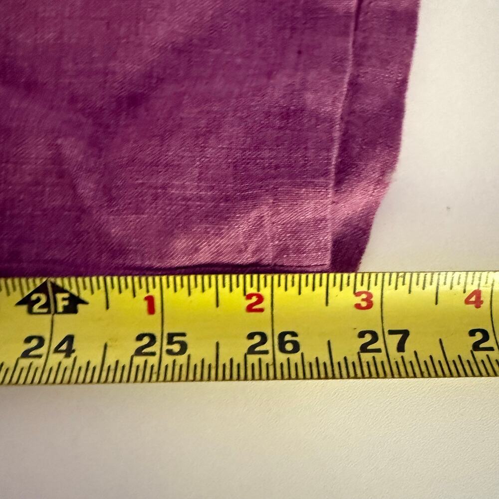 Eileen Fisher Delave Cropped Lantern Pants Organic Linen Raspberry Size Large - Picture 9 of 9